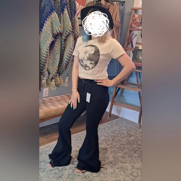 High rise super flare Jeans - Picture 2 of 3